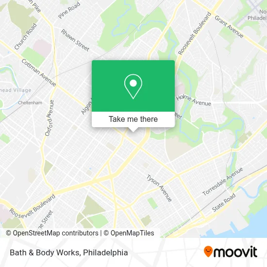 Bath & Body Works map