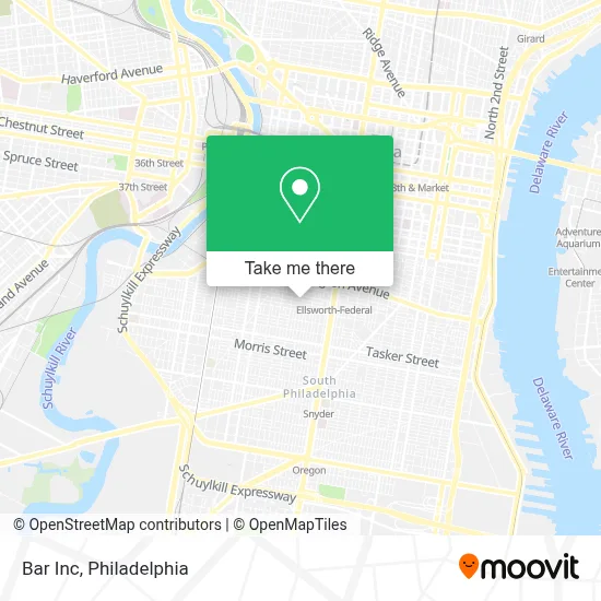 Bar Inc map