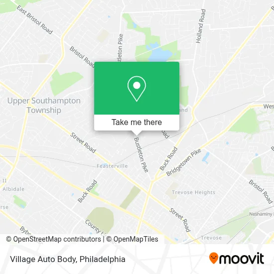 Village Auto Body map