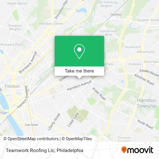 Teamwork Roofing Llc map