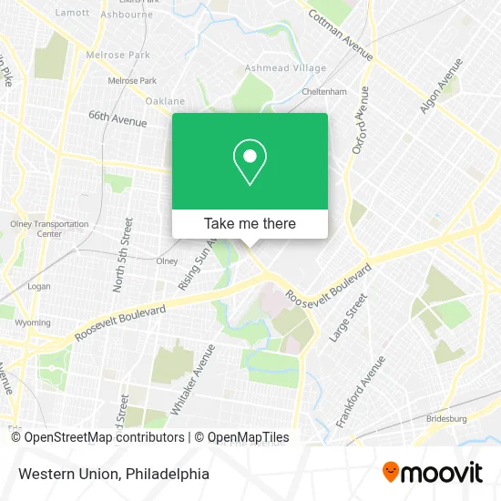 Western Union map