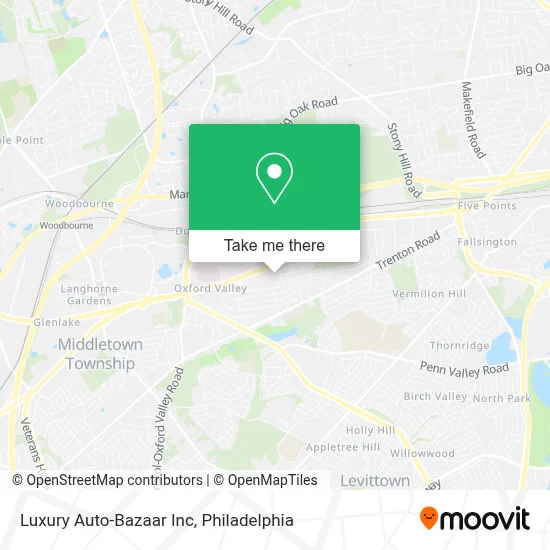 Luxury Auto-Bazaar Inc map