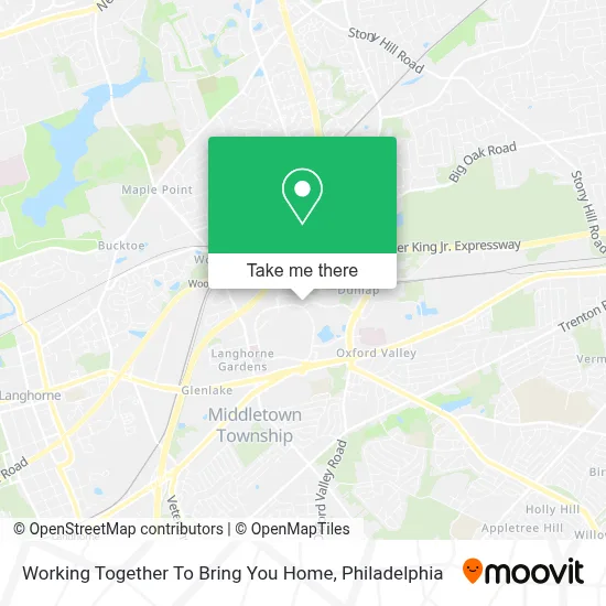 Working Together To Bring You Home map