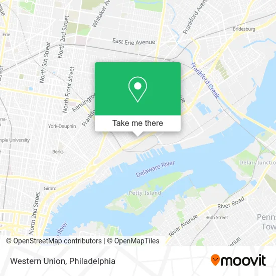 Western Union map