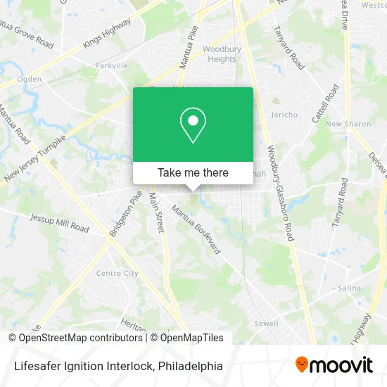 Lifesafer Ignition Interlock map