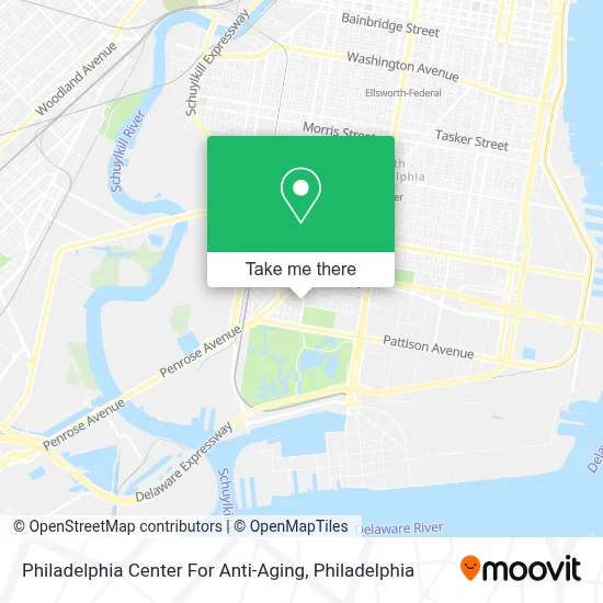 Philadelphia Center For Anti-Aging map