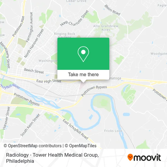 Radiology - Tower Health Medical Group map