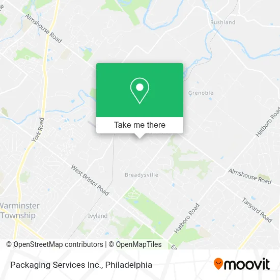Packaging Services Inc. map