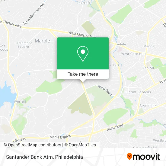 Santander Bank Atm map