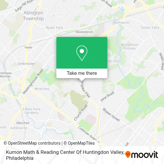 Kumon Math & Reading Center Of Huntingdon Valley map