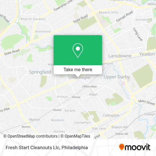 Fresh Start Cleanouts Llc map