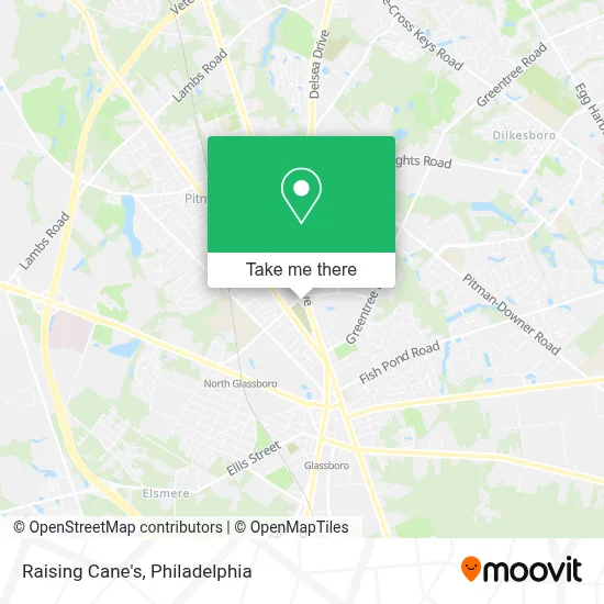 Raising Cane's map