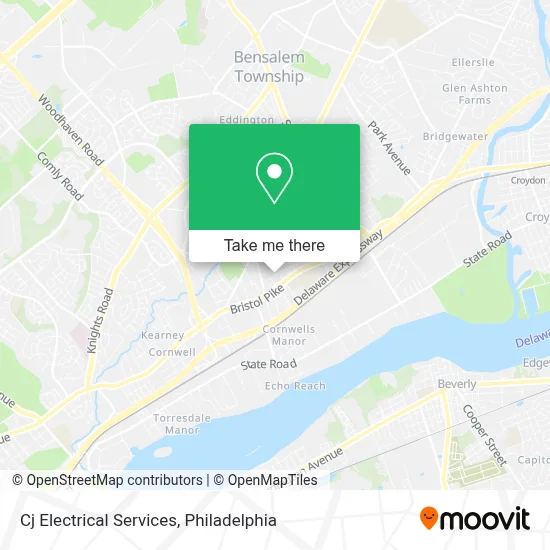 Cj Electrical Services map