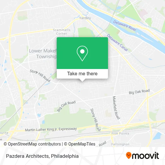 Pazdera Architects map