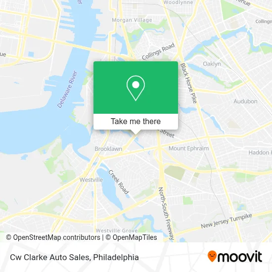Cw Clarke Auto Sales map