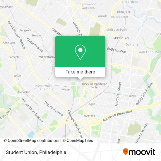 Student Union map