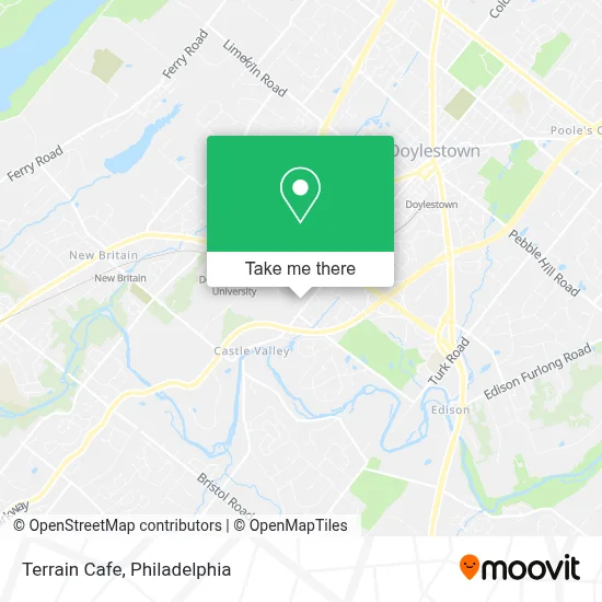 Terrain Cafe map