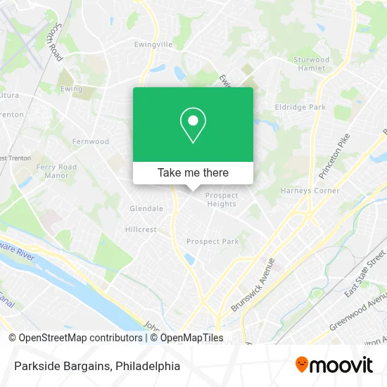 Parkside Bargains map