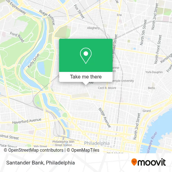 Santander Bank map