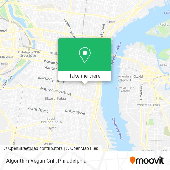 Algorithm Vegan Grill map