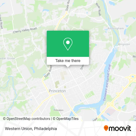 Western Union map