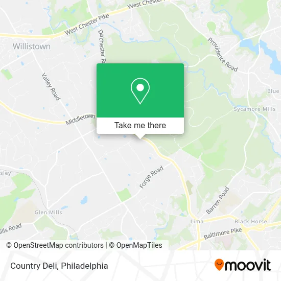Country Deli map