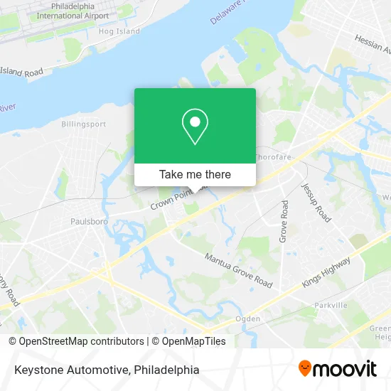 Keystone Automotive map