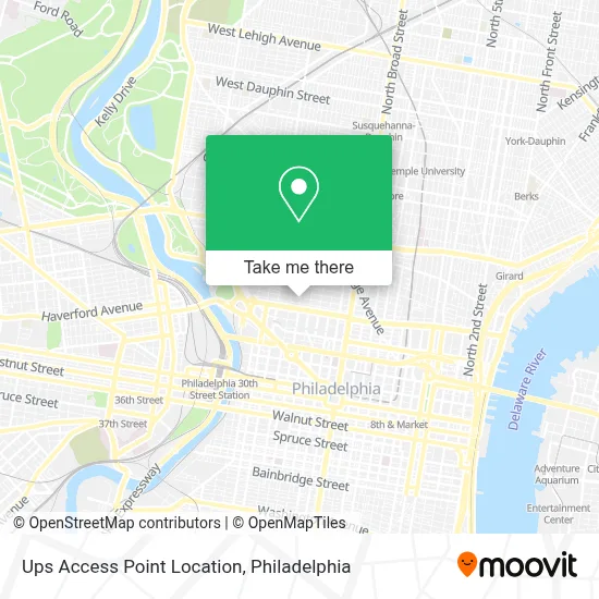 Ups Access Point Location map