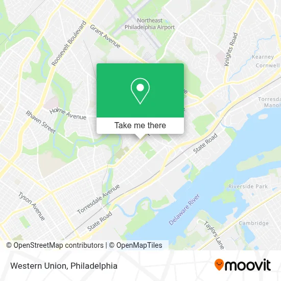 Western Union map