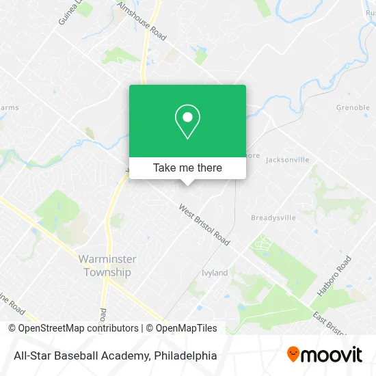 All-Star Baseball Academy map