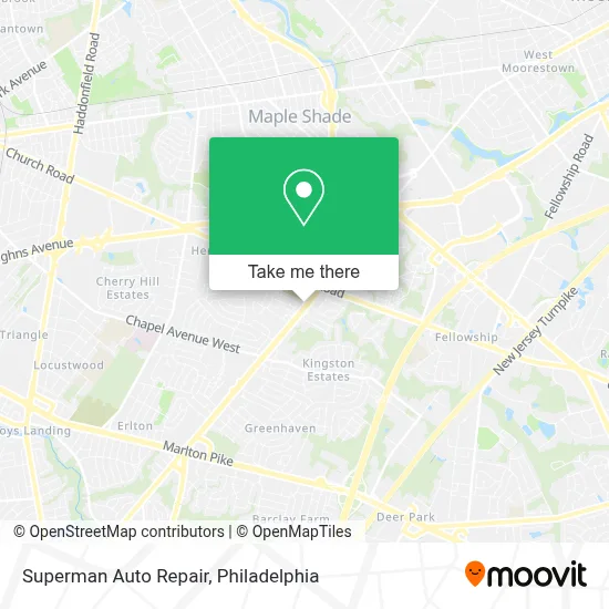 Superman Auto Repair map