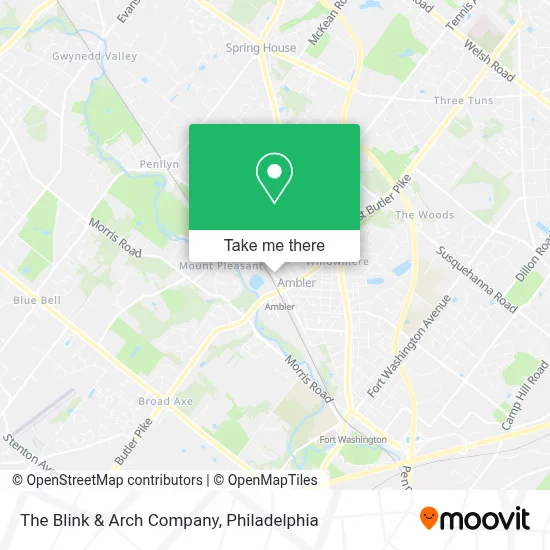 The Blink & Arch Company map