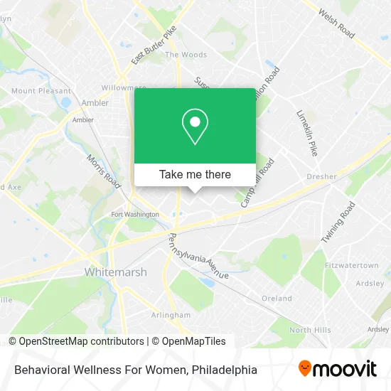 Behavioral Wellness For Women map