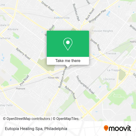 Eutopia Healing Spa map