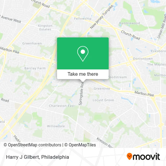 Harry J Gilbert map