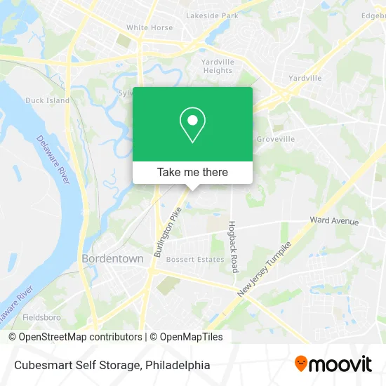 Cubesmart Self Storage map