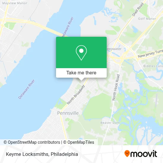 Keyme Locksmiths map