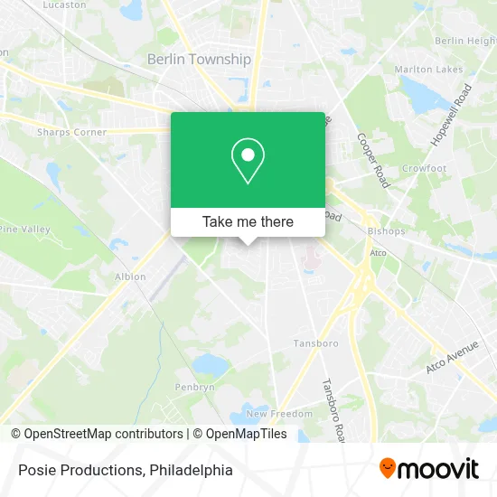 Posie Productions map
