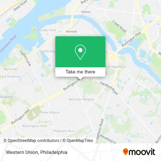 Western Union map