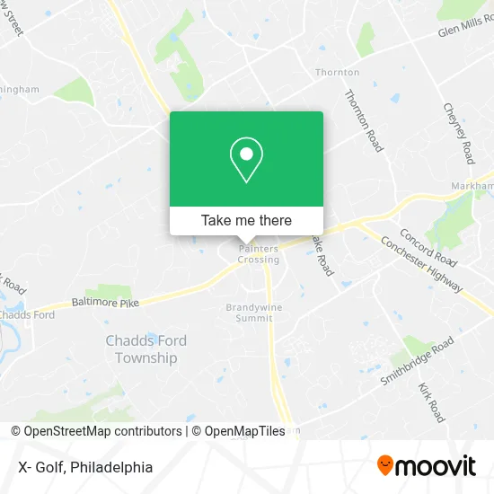 X- Golf map