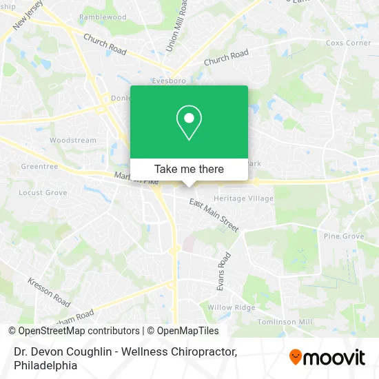 Dr. Devon Coughlin - Wellness Chiropractor map