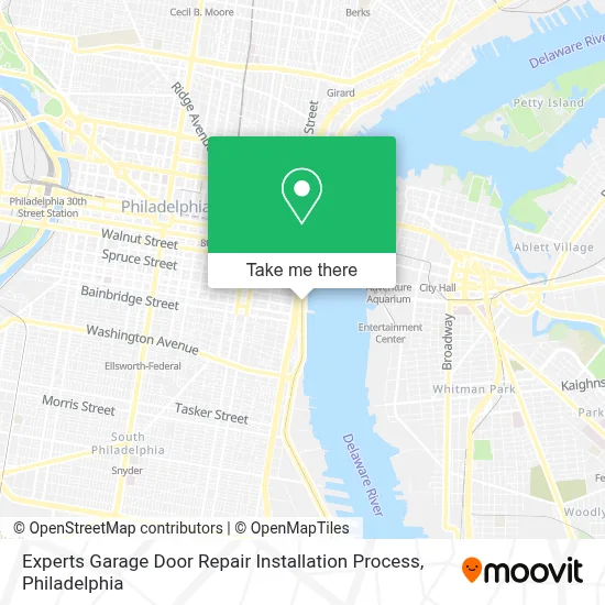 Experts Garage Door Repair Installation Process map
