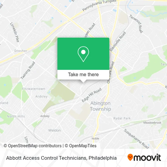 Abbott Access Control Technicians map