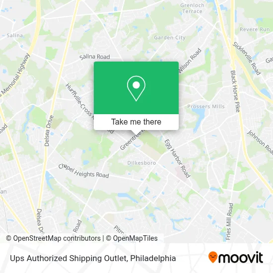 Ups Authorized Shipping Outlet map
