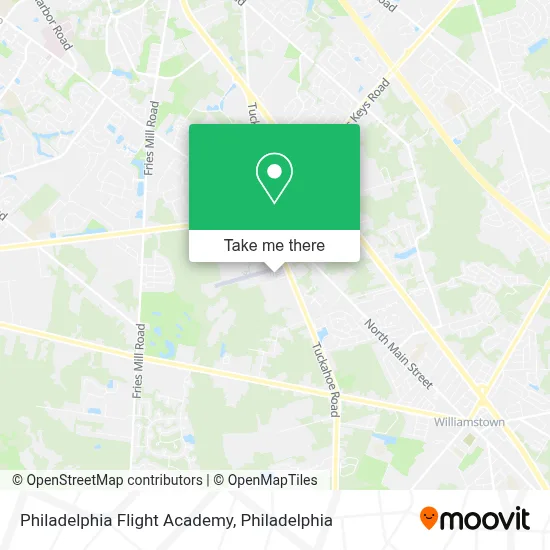 Philadelphia Flight Academy map