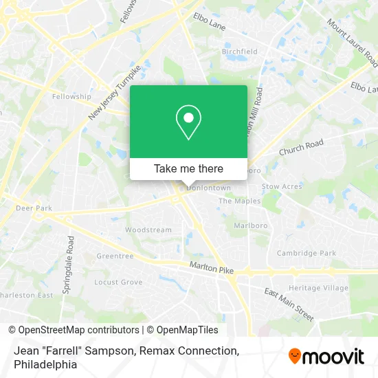 Jean "Farrell" Sampson, Remax Connection map