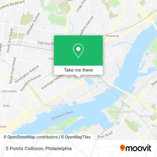 5 Points Collision map