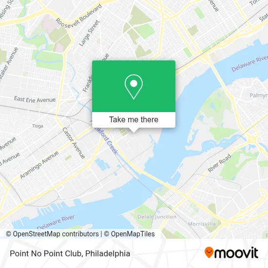 Point No Point Club map