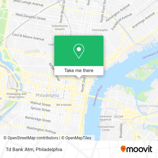 Td Bank Atm map