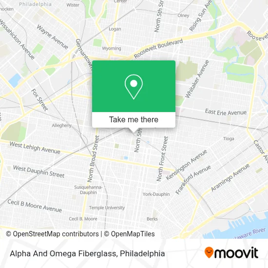 Alpha And Omega Fiberglass map